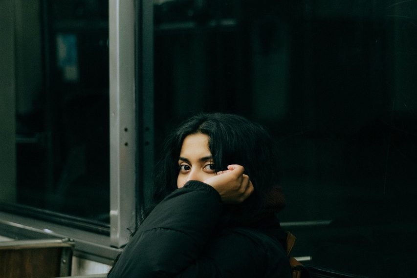 woman, train, dream, subway, urban, fantasy